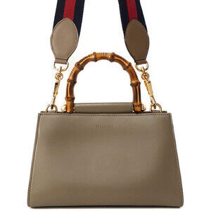 GUCCI Nim Fair Leather Tote Bag